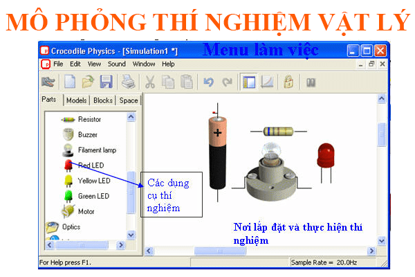 PHẦN MỀM CROCODILE PHYSICS